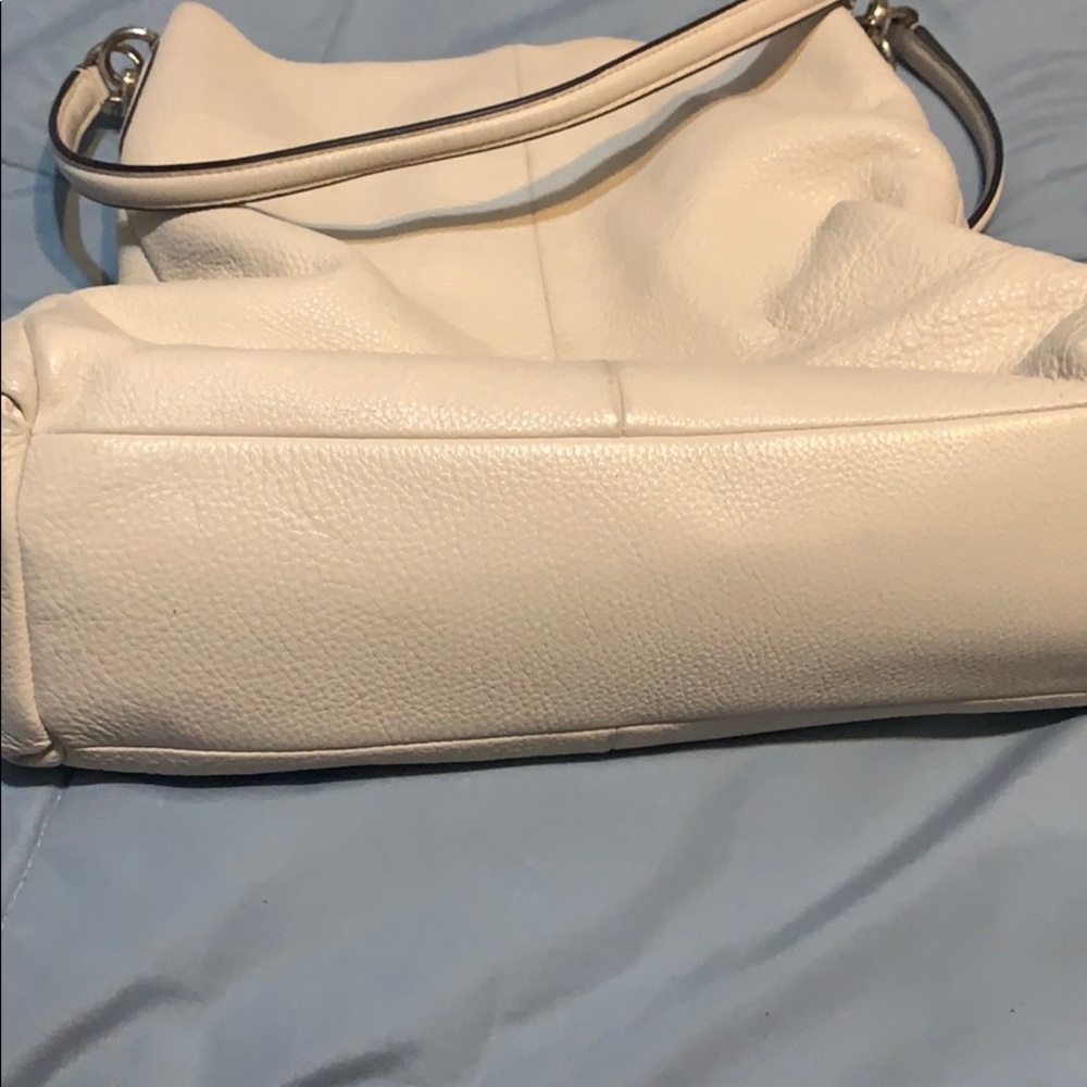 Sold another site —Coach Cream Leather Handbag - Picture 7 of 16